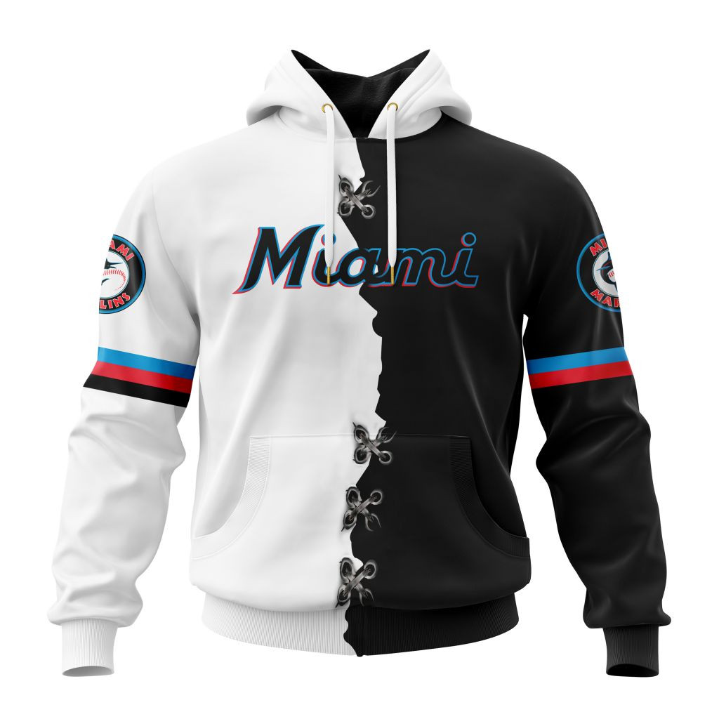 Miami Marlins | Personalized Hoodie Mix Jersey Design