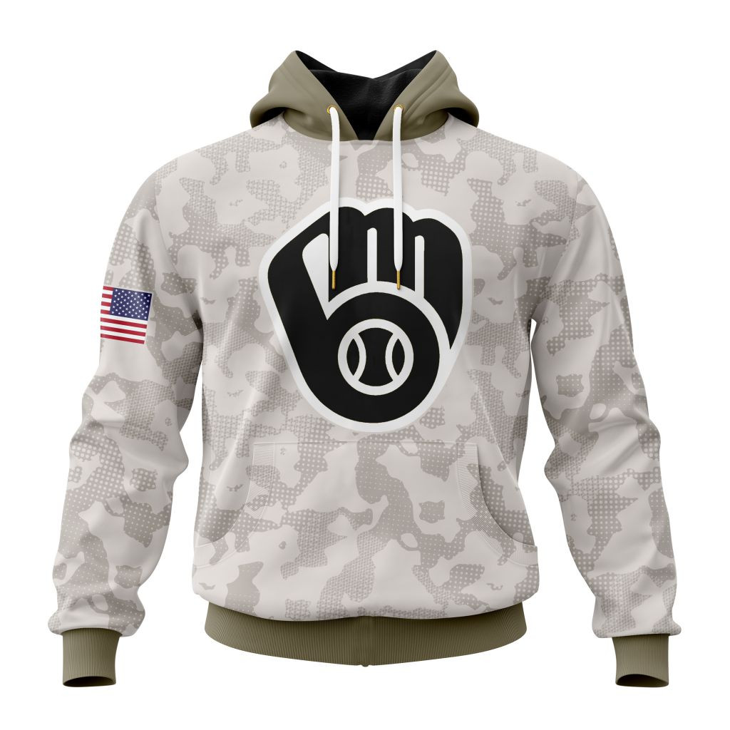 Milwaukee Brewers | Special Hoodie Armed Forces Day Design