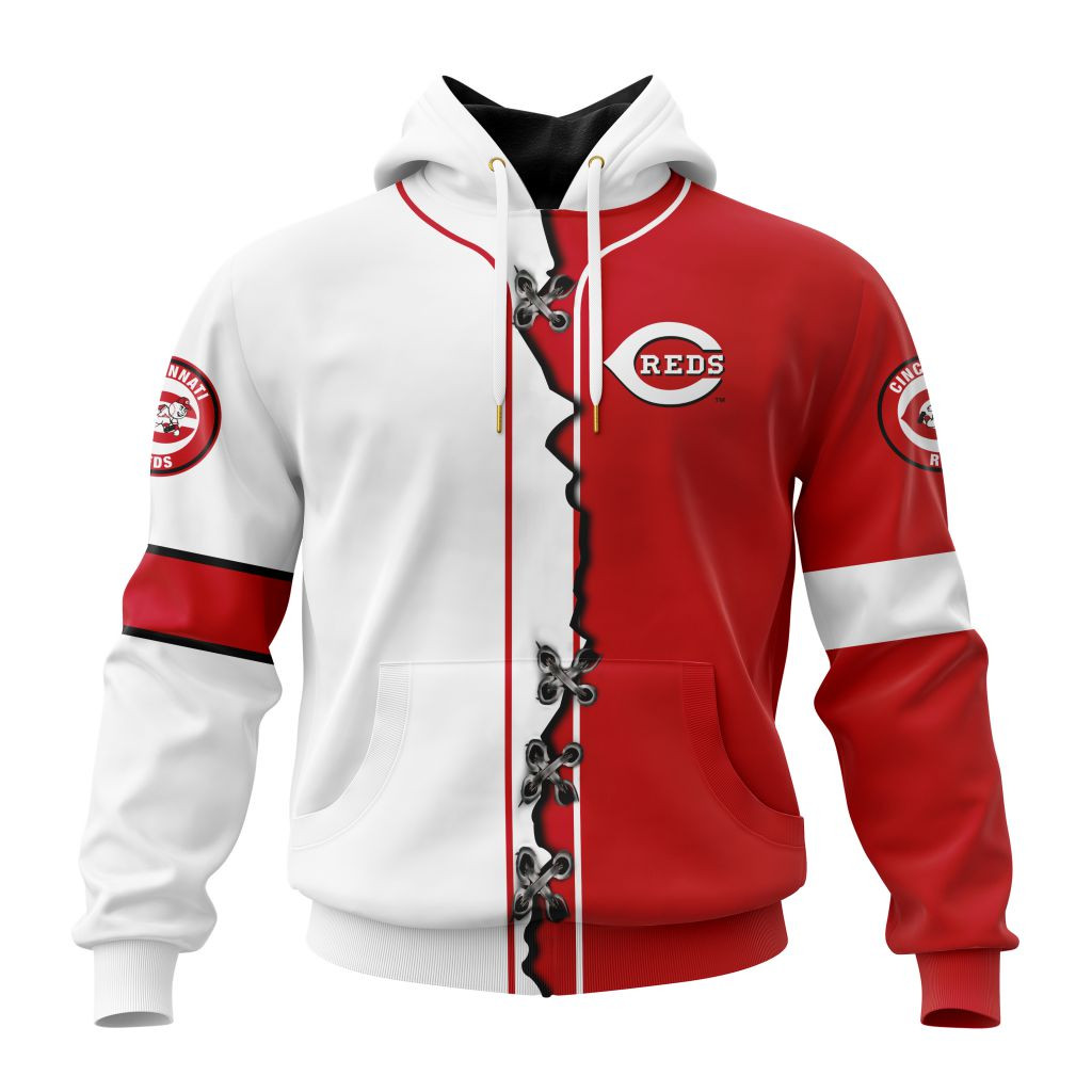 Cincinnati Reds | Personalized Hoodie Mix Jersey Design