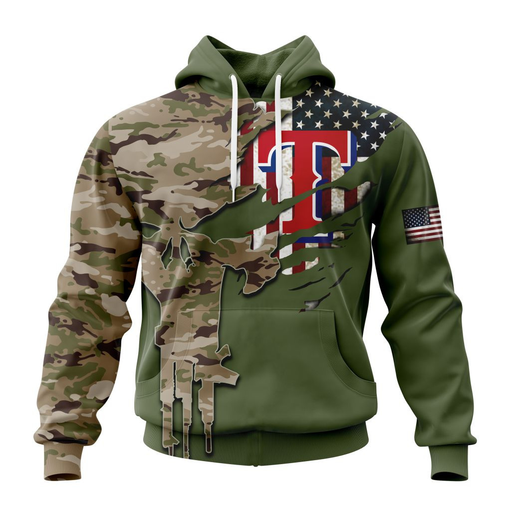 Texas Rangers | Special Camo Design For Veterans Day