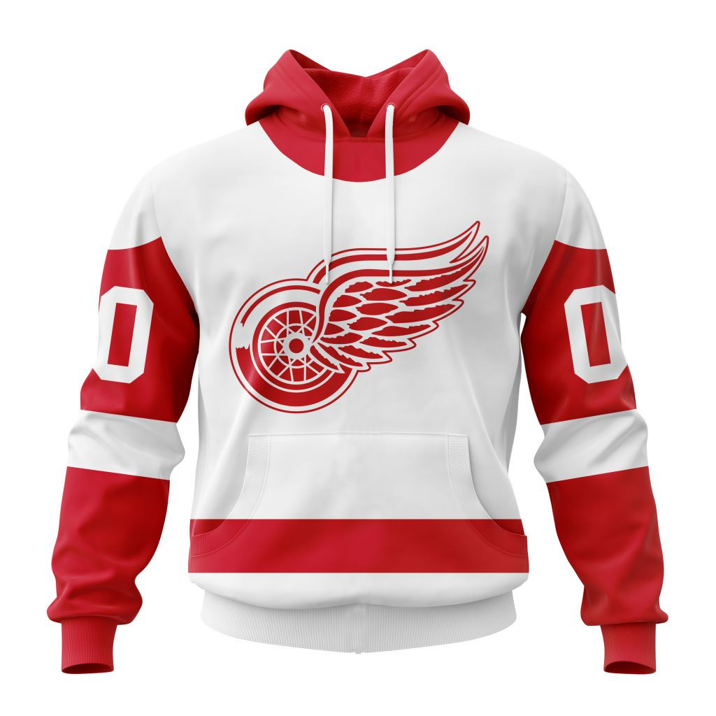 Detroit Red Wings | Personalized Away Hoodie Jerseys