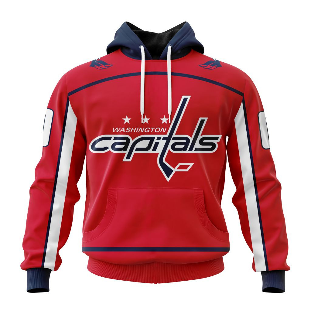 Washington Capitals | Personalized Home Hoodie Jerseys