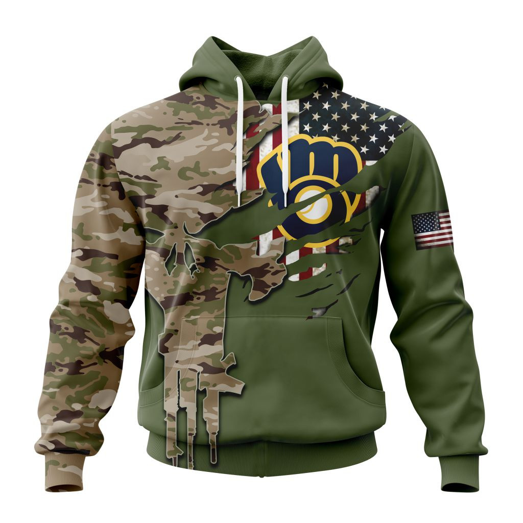 Milwaukee Brewers | Special Camo Design For Veterans Day