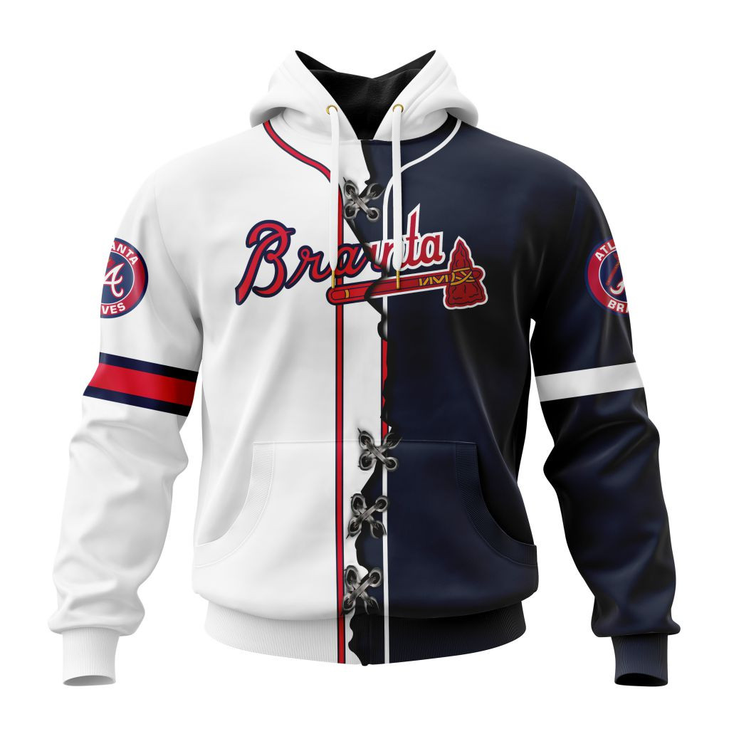 Atlanta Braves | Personalized Hoodie Mix Jersey Design
