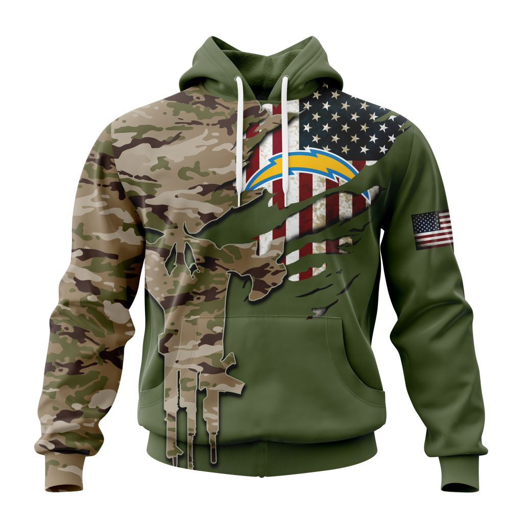 Los Angeles Chargers | Special Camo Design For Veterans Day