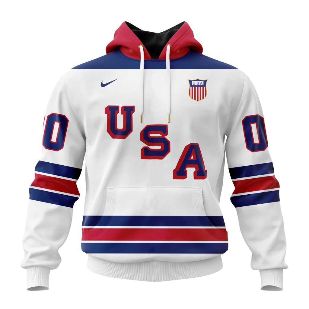 USA Hockey White Personalized