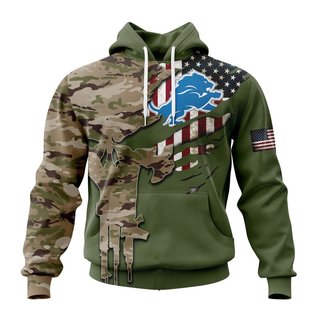 Detroit Lions | Special Camo Design For Veterans Day
