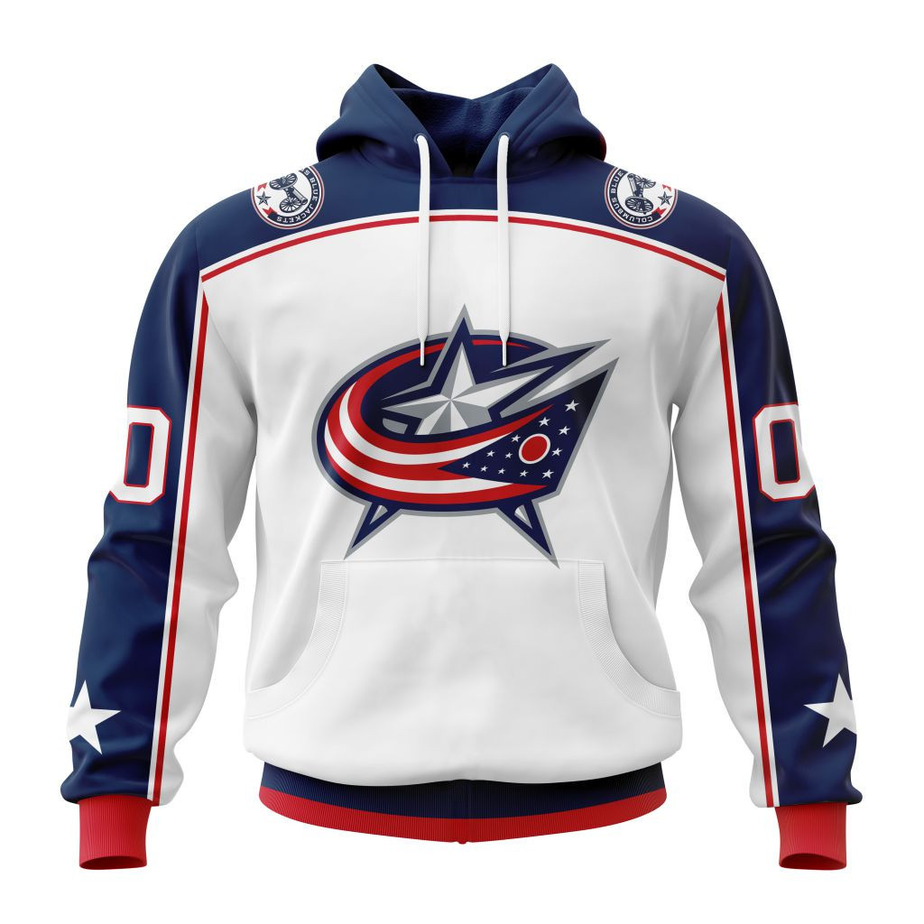 Columbus Blue Jackets | Personalized Away Hoodie Jerseys