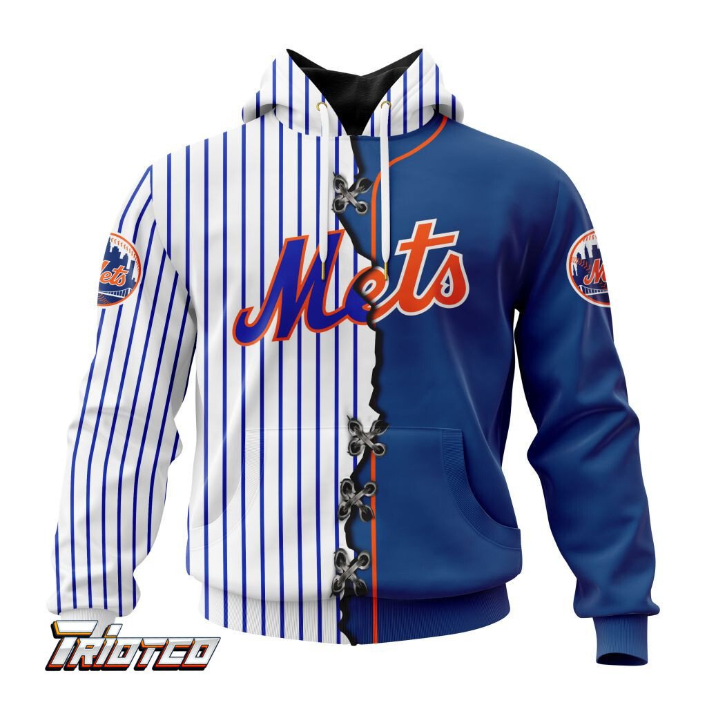 New York Mets | Personalized Hoodie Mix Jersey Design