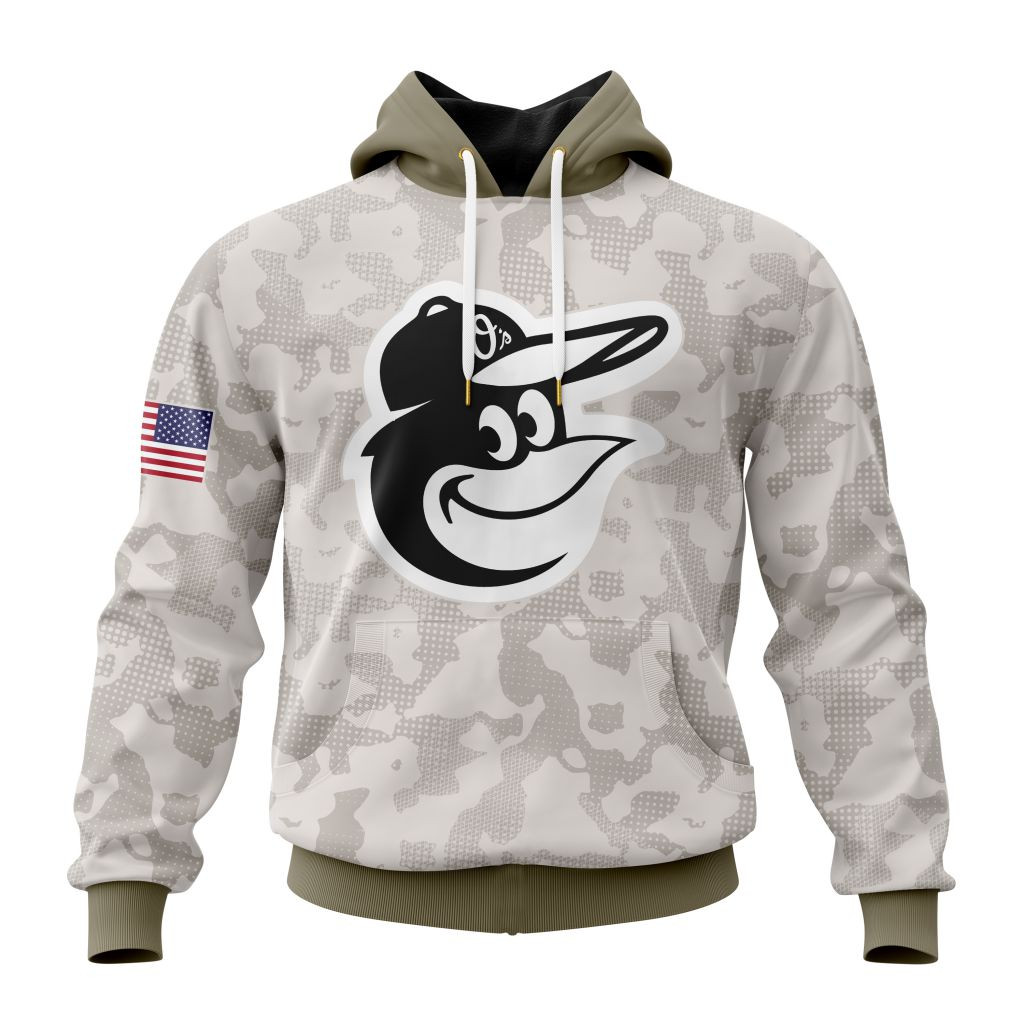 Baltimore Orioles | Special Hoodie Armed Forces Day Design
