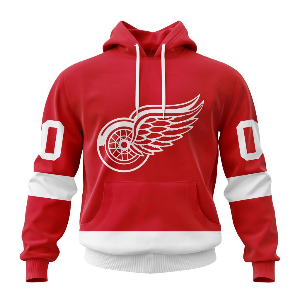 Detroit Red Wings | Personalized Home Hoodie Jerseys