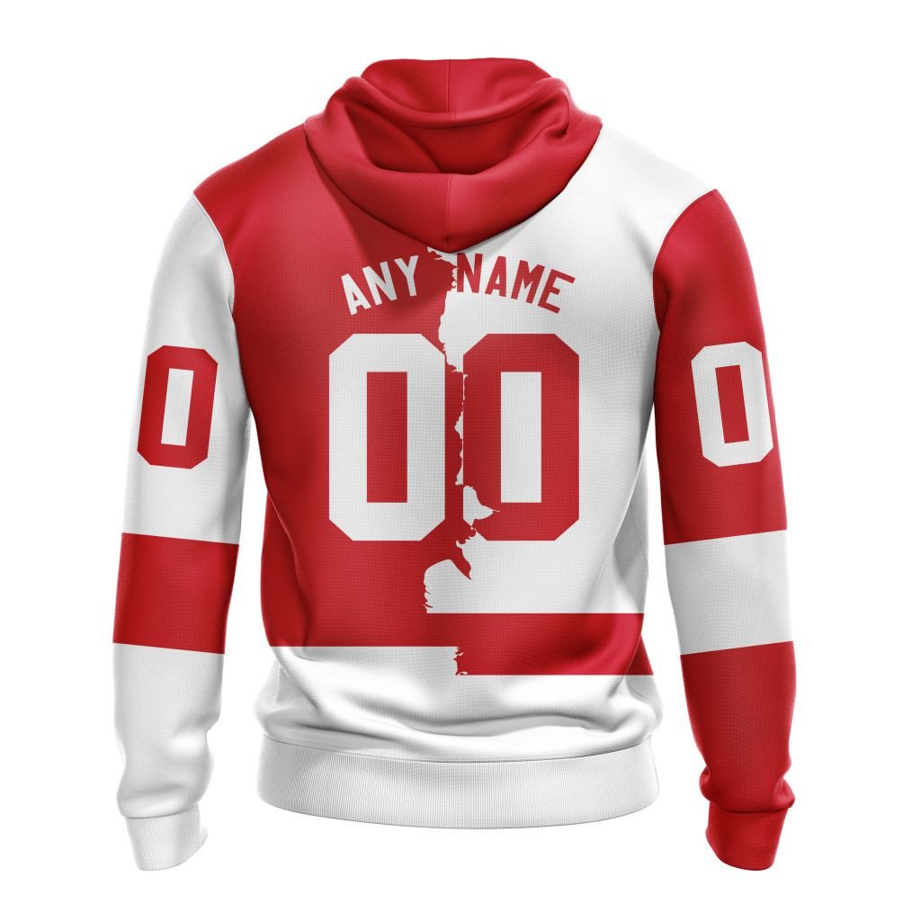 Detroit Red Wings | Personalize Home Mix Away Hoodie