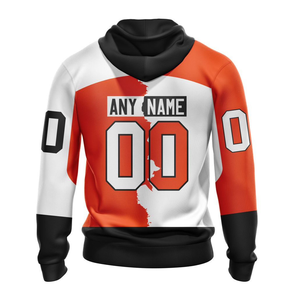 Philadelphia Flyers | Personalize Home Mix Away Hoodie