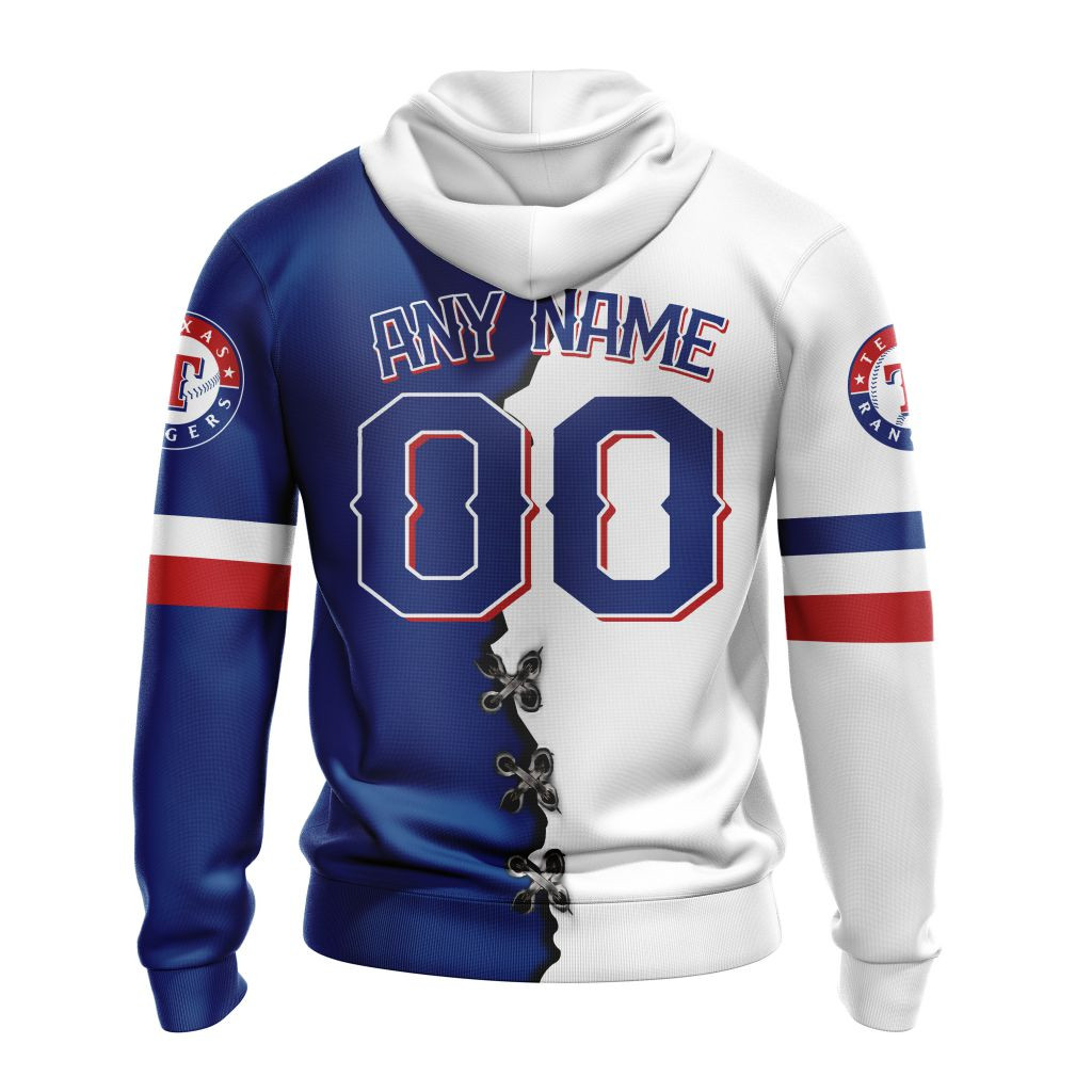Texas Rangers | Personalized Hoodie Mix Jersey Design