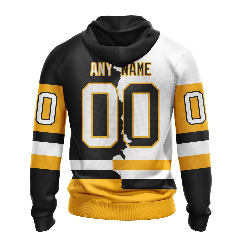 Pittsburgh Penguins | Personalize Home Mix Away Hoodie