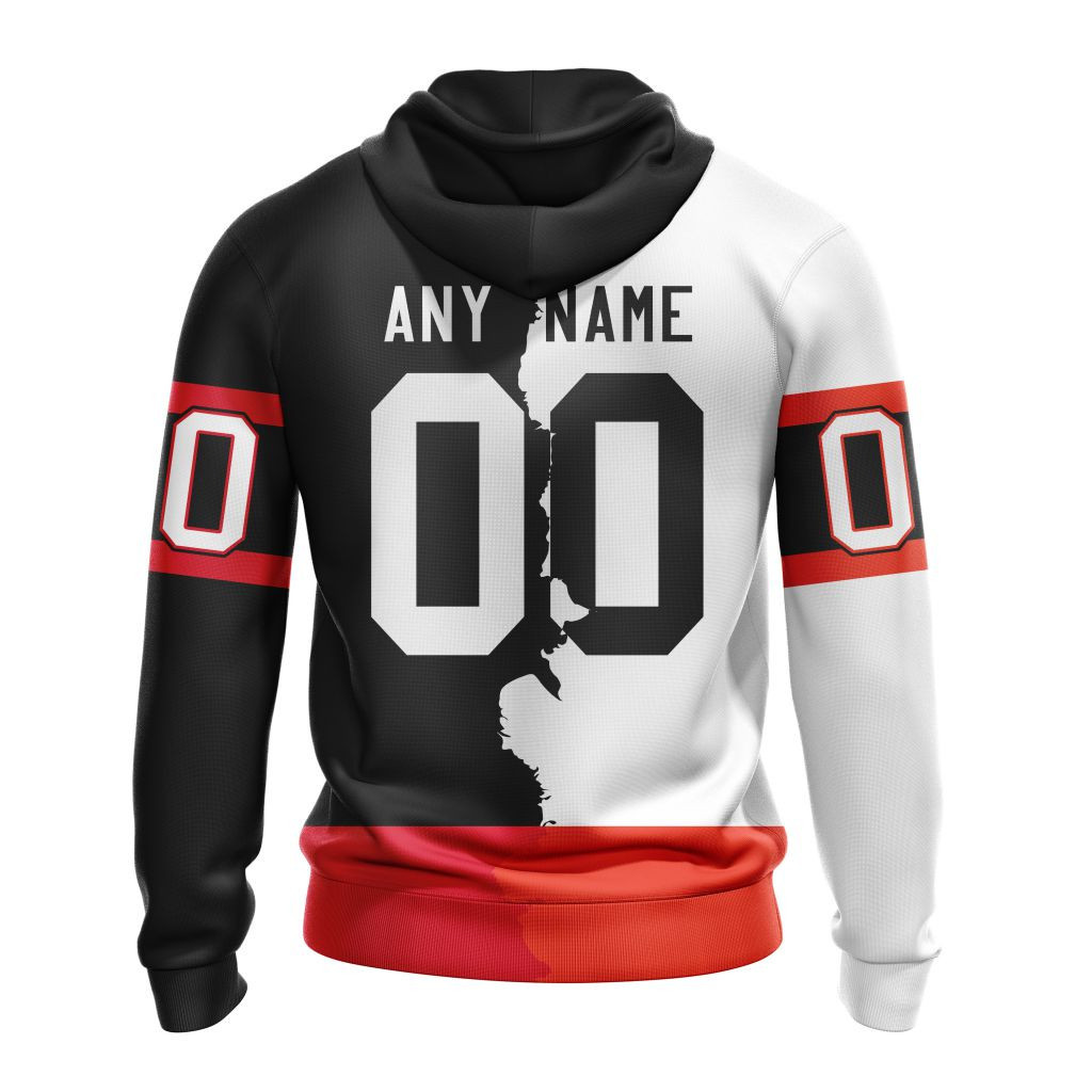 Ottawa Senators | Personalize Home Mix Away Hoodie