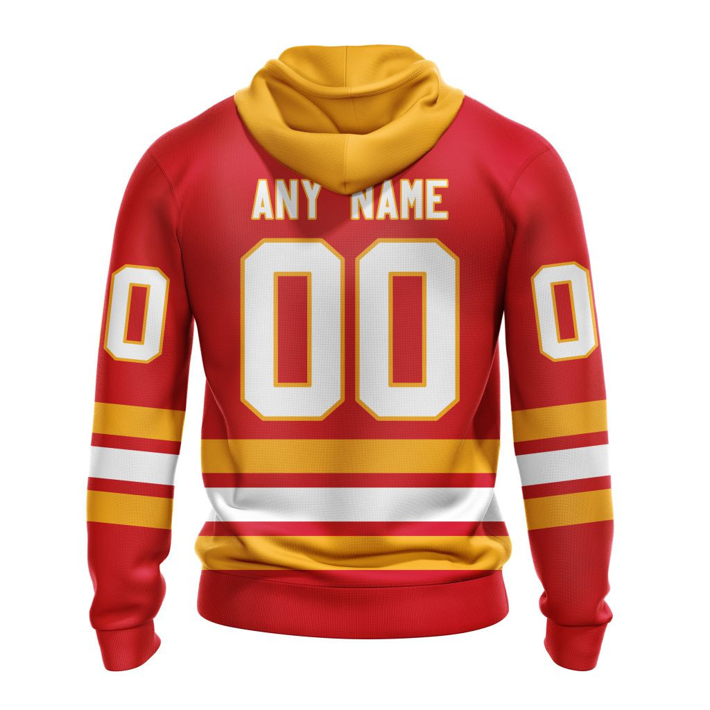 Calgary Flames | Personalized Home Hoodie Jerseys