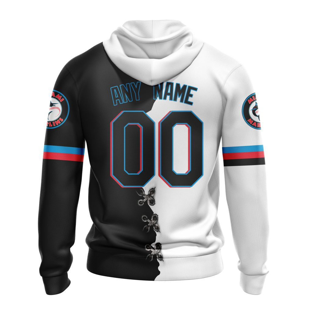 Miami Marlins | Personalized Hoodie Mix Jersey Design