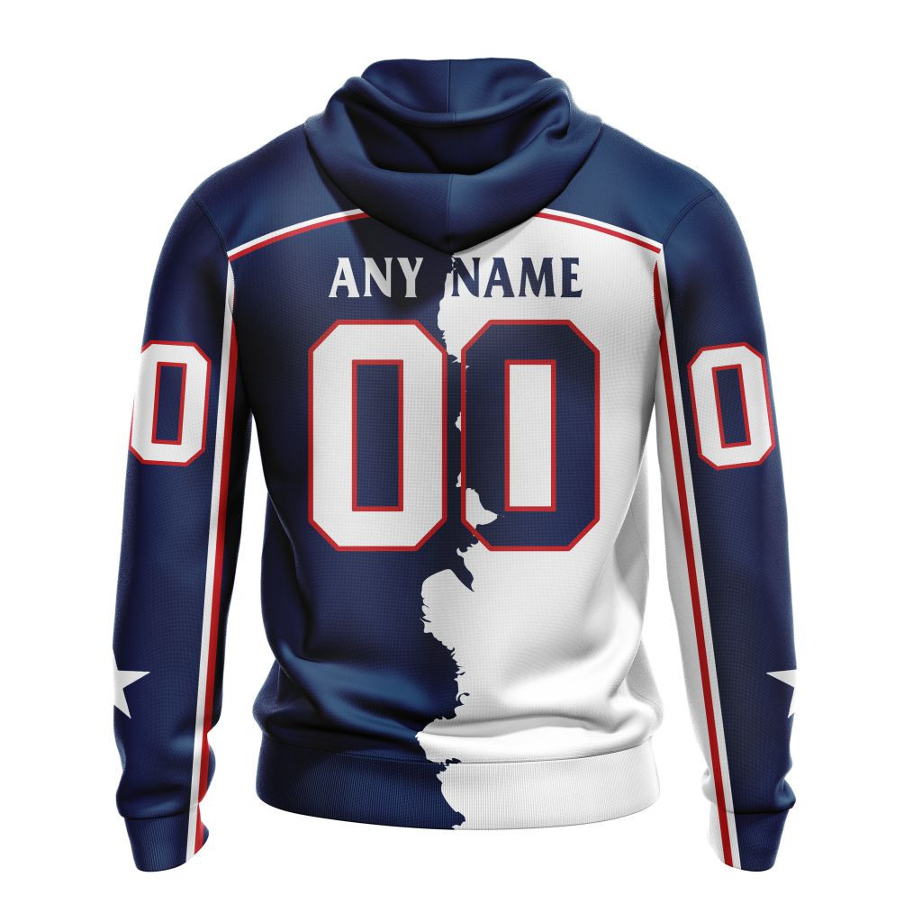 Columbus Blue Jackets | Personalize Home Mix Away Hoodie