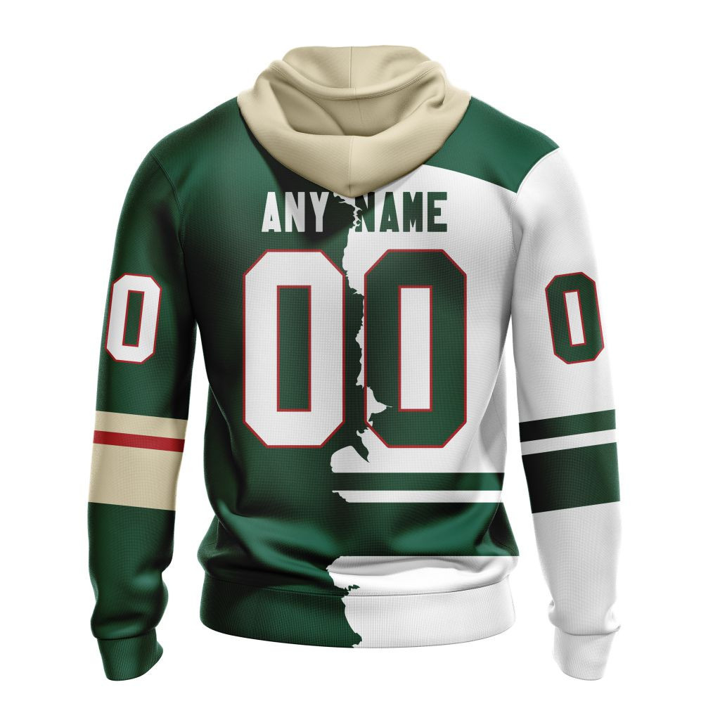 Minnesota Wild | Personalize Home Mix Away Hoodie