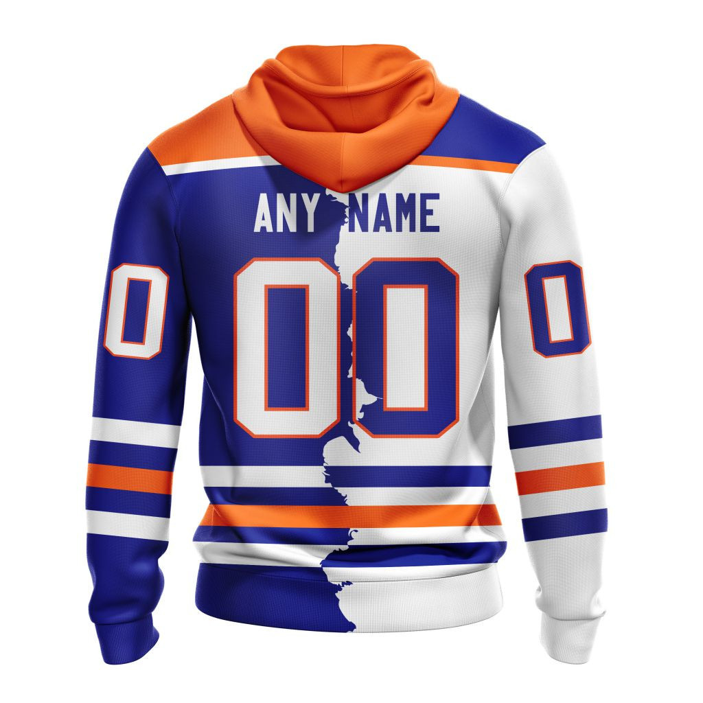 Edmonton Oilers | Personalize Home Mix Away Hoodie