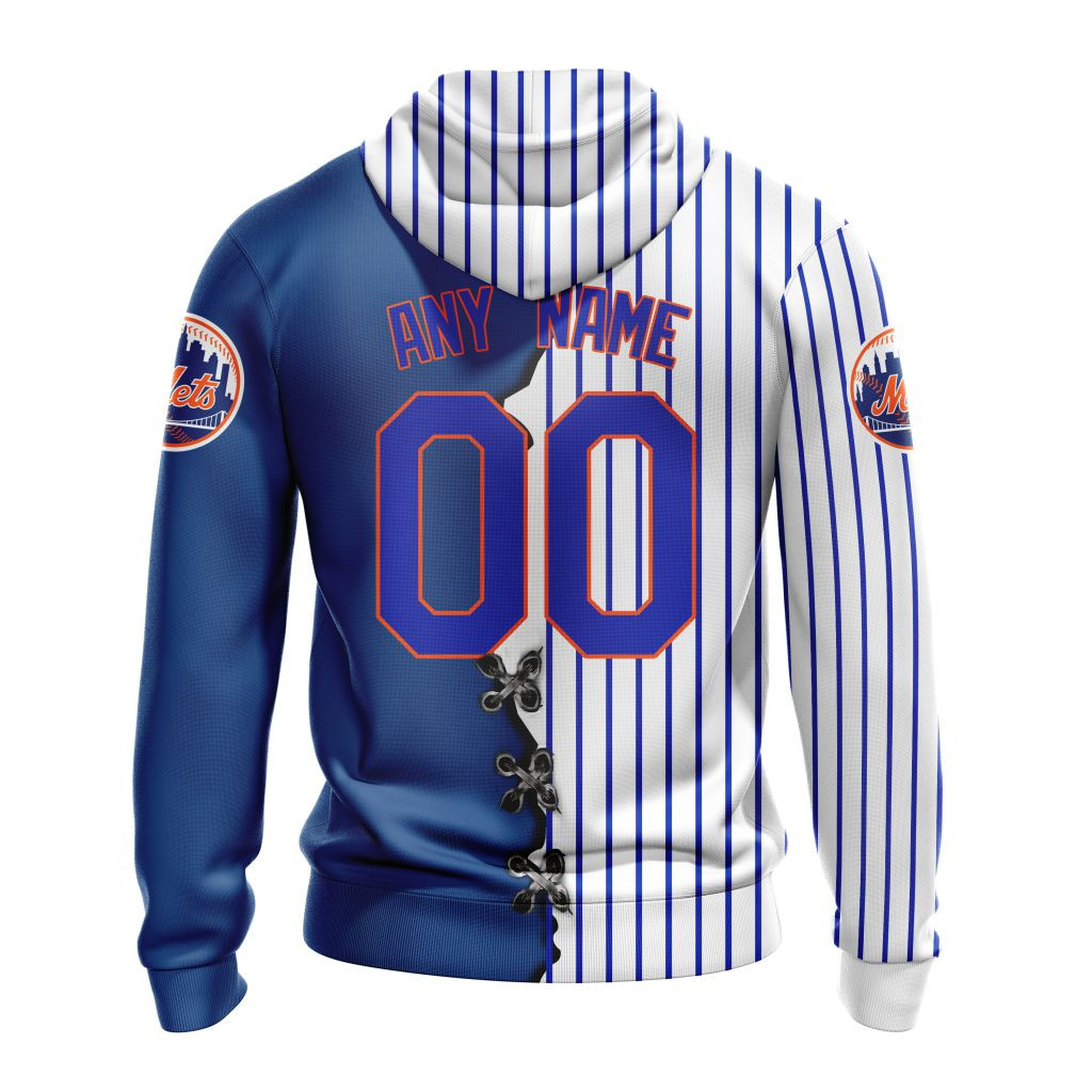 New York Mets | Personalized Hoodie Mix Jersey Design
