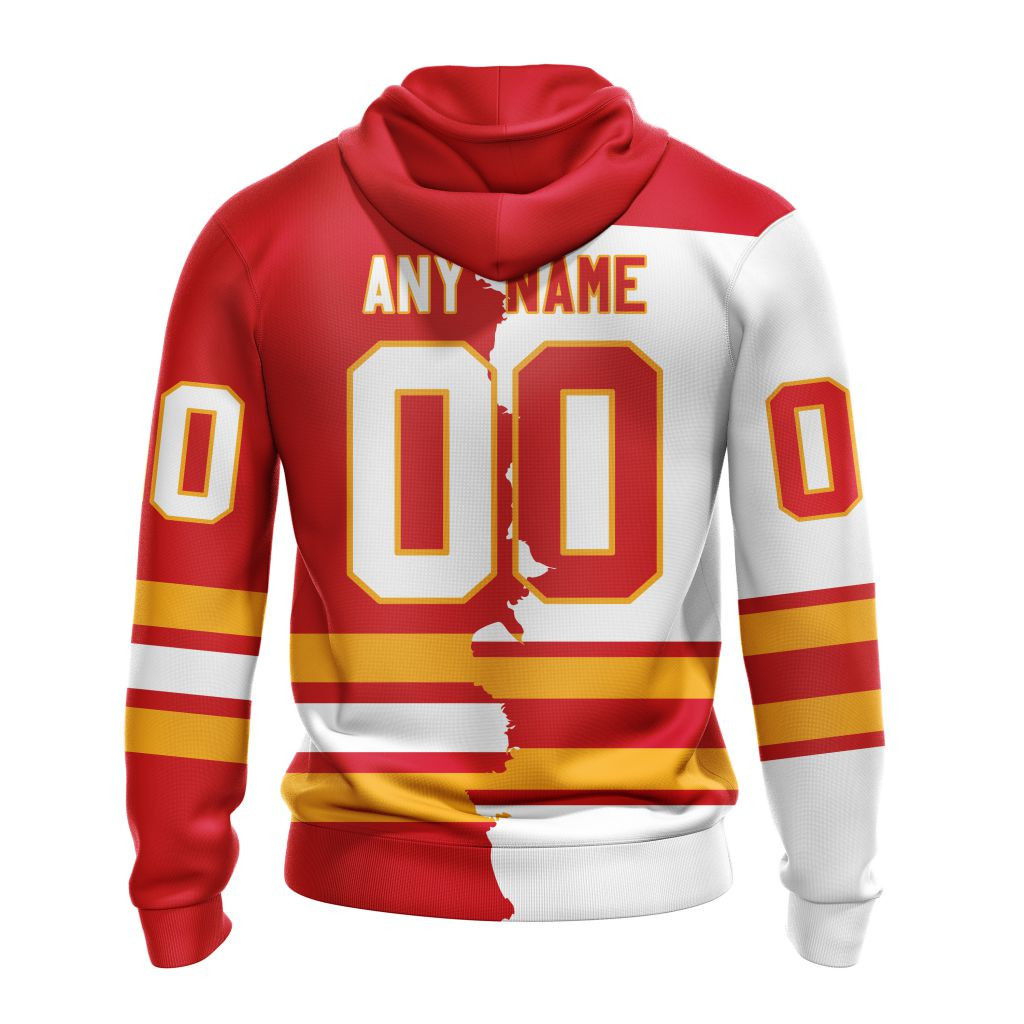 Calgary Flames | Personalize Home Mix Away Hoodie