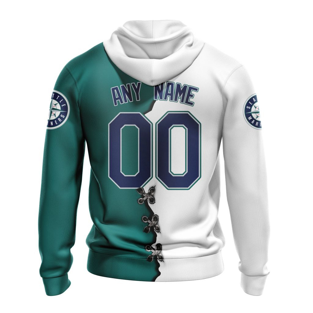Seattle Mariners | Personalized Hoodie Mix Jersey Design