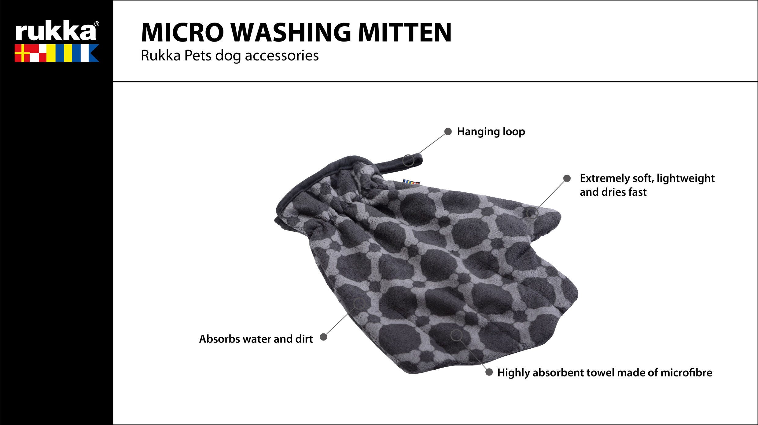 Rukka Pets Micro washing mitten
