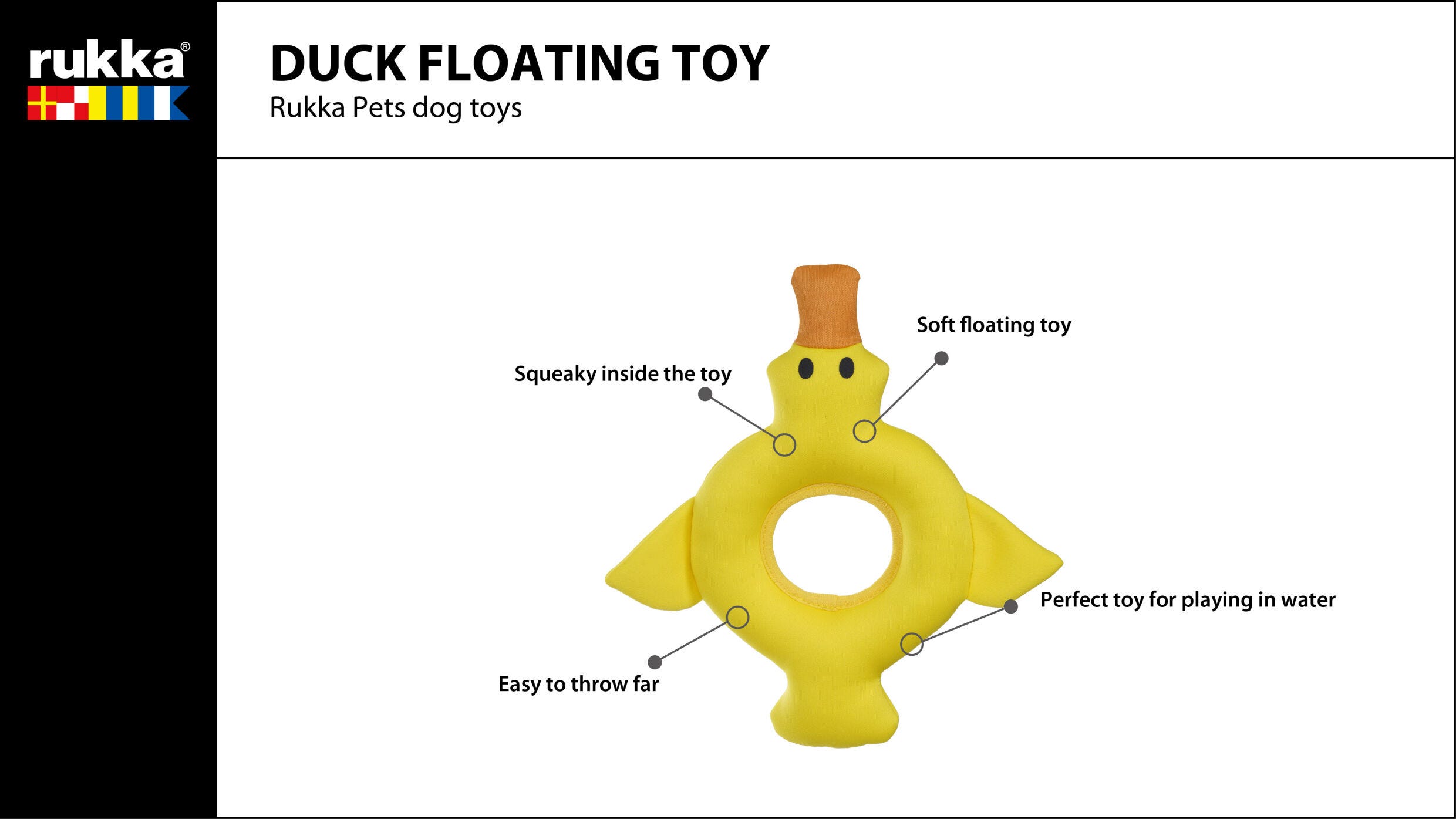 Rukka Pets Duck Floating Toy