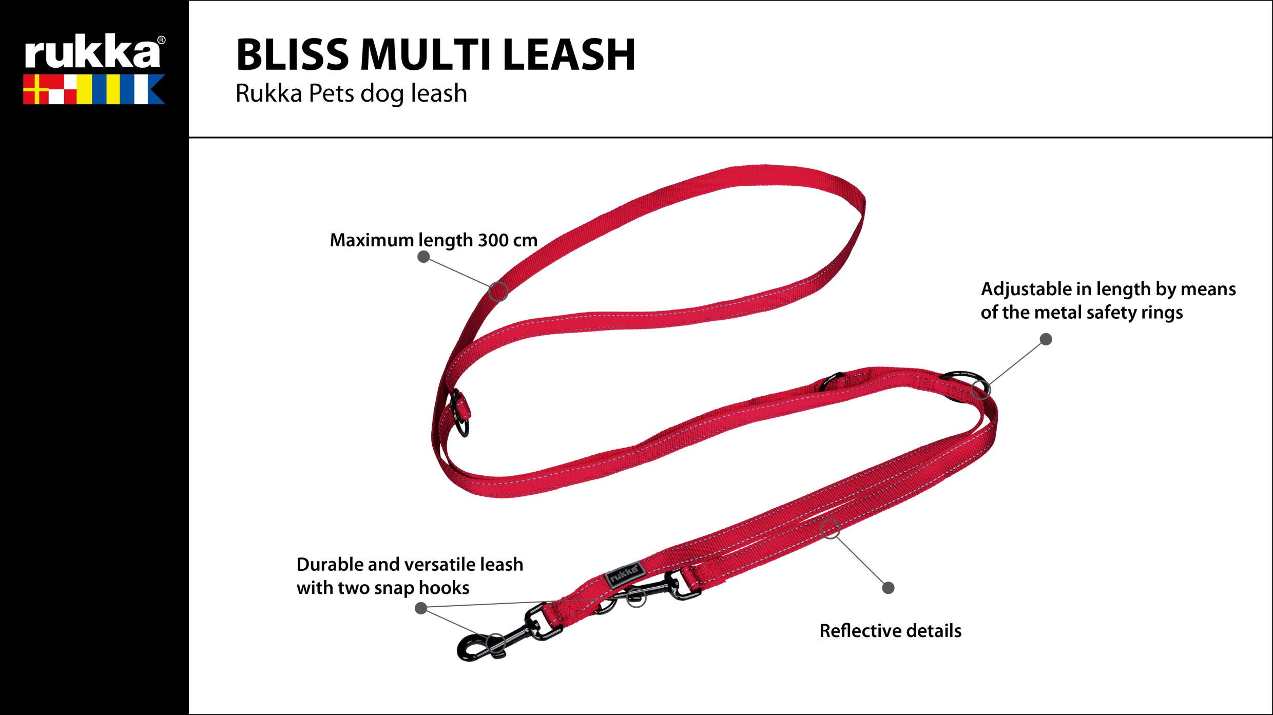 Rukka Pets Bliss multi leash