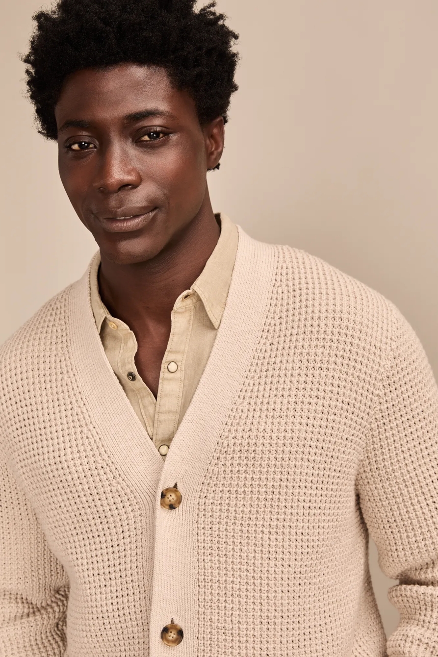 WAFFLE CARDIGAN - Lucky Brand Outlet