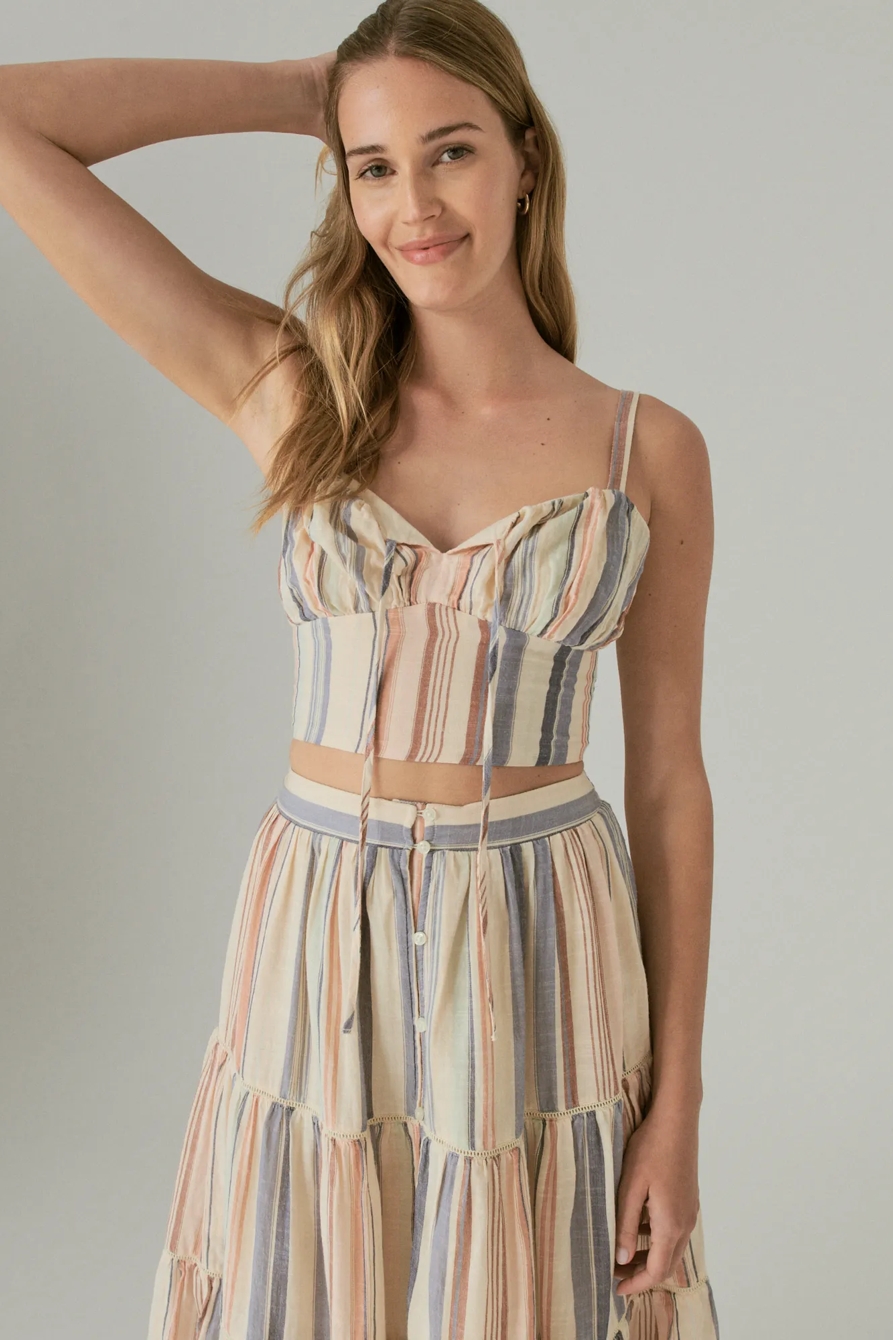 MATCHBACK CORSET TOP - Lucky Brand Outlet