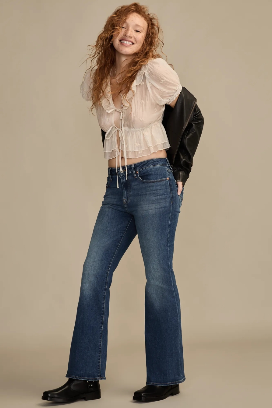 HIGH RISE CURVY FLARE - Lucky Brand Outlet