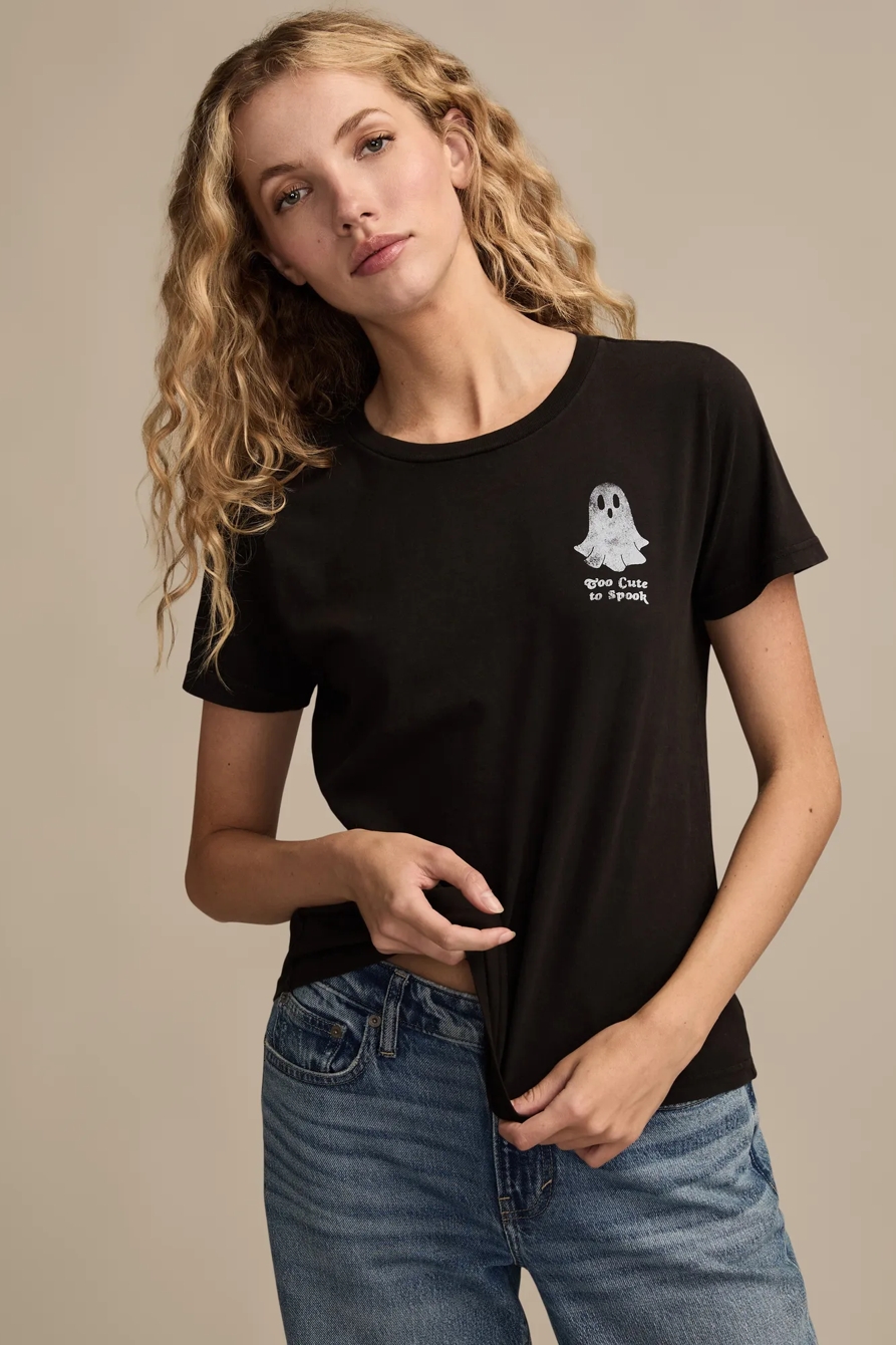 TOO CUTE TO SPOOK CLASSIC CREW - Lucky Brand Outlet