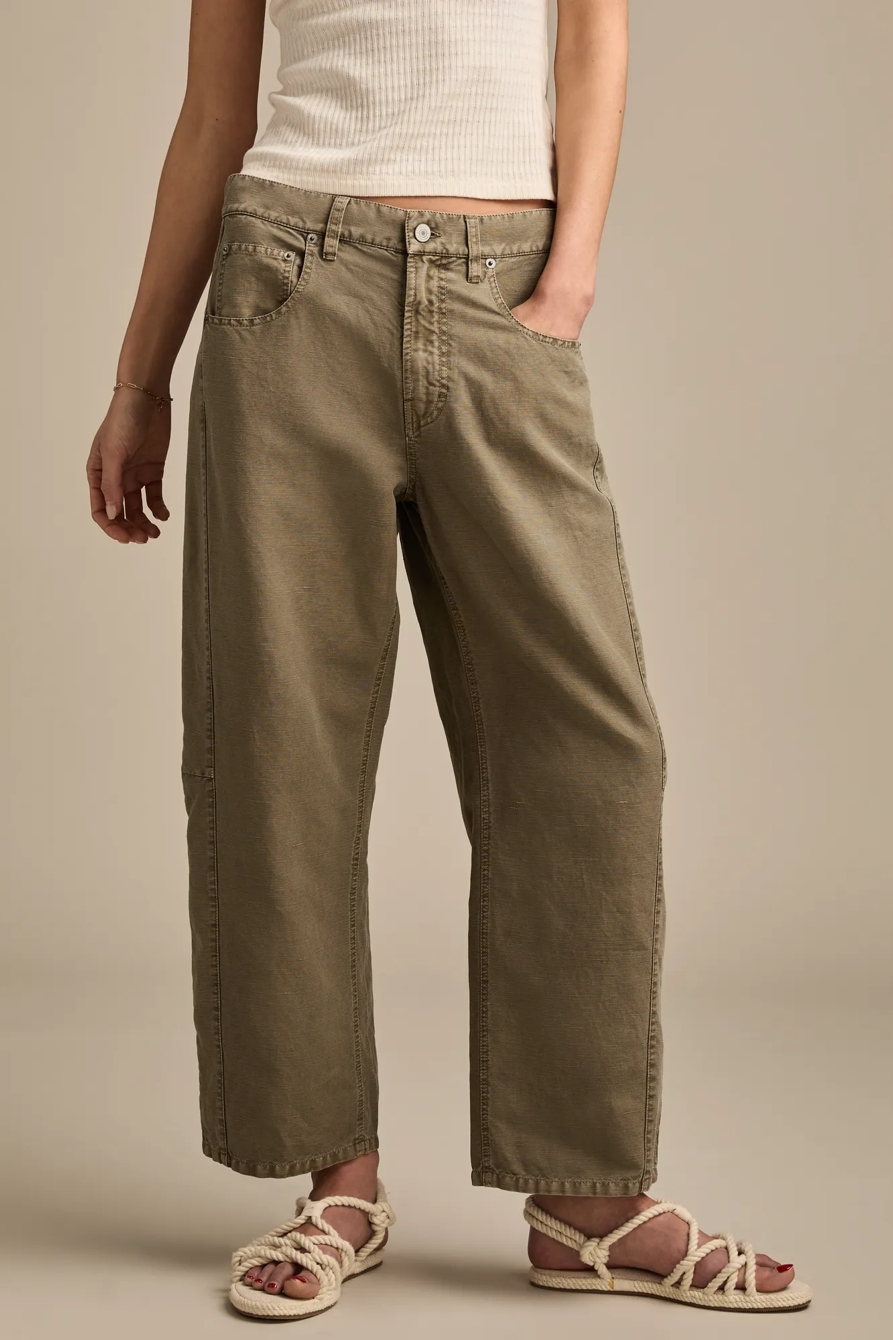 LINEN BARREL PANT - Lucky Brand Outlet