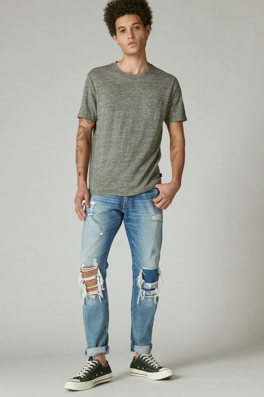 LINEN POCKET CREW - Lucky Brand Outlet