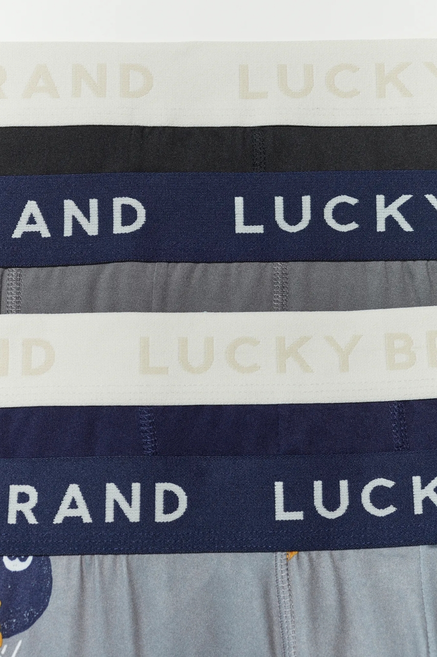 4 PACK ESSENTIAL SOFT BOXER BRIEFS - Lucky Brand Outlet