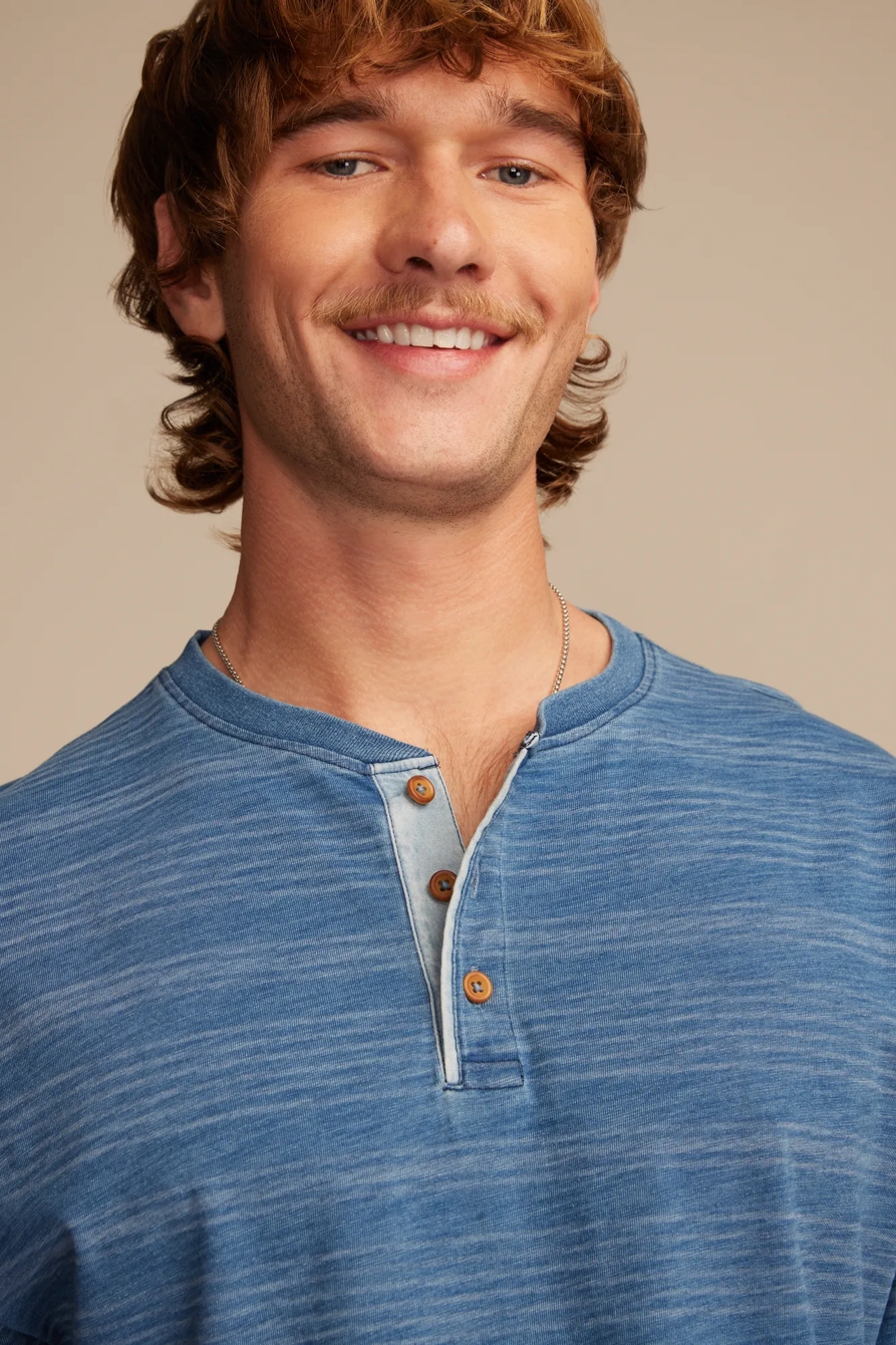 WEEKEND JERSEY INDIGO HENLEY - Lucky Brand Outlet