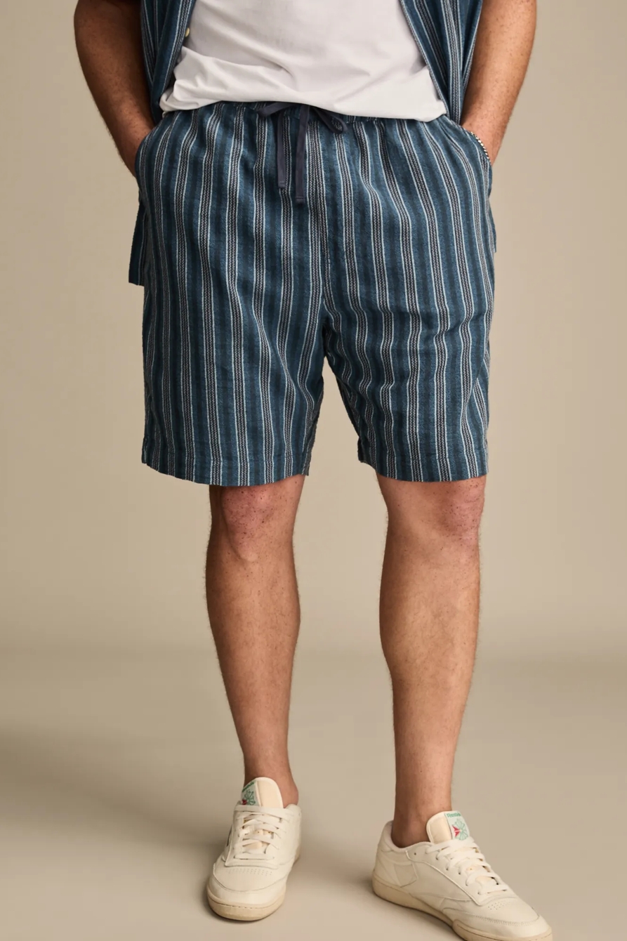 BIG & TALL 7 INCH STRIPED PULL ON SHORT - Lucky Brand Outlet