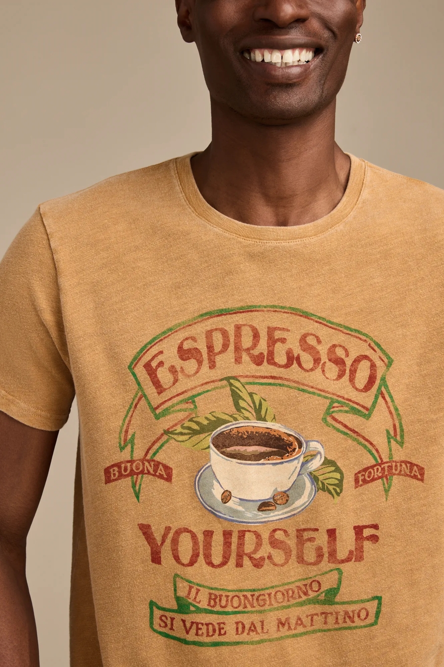 ESPRESSO YOURSELF TEE - Lucky Brand Outlet