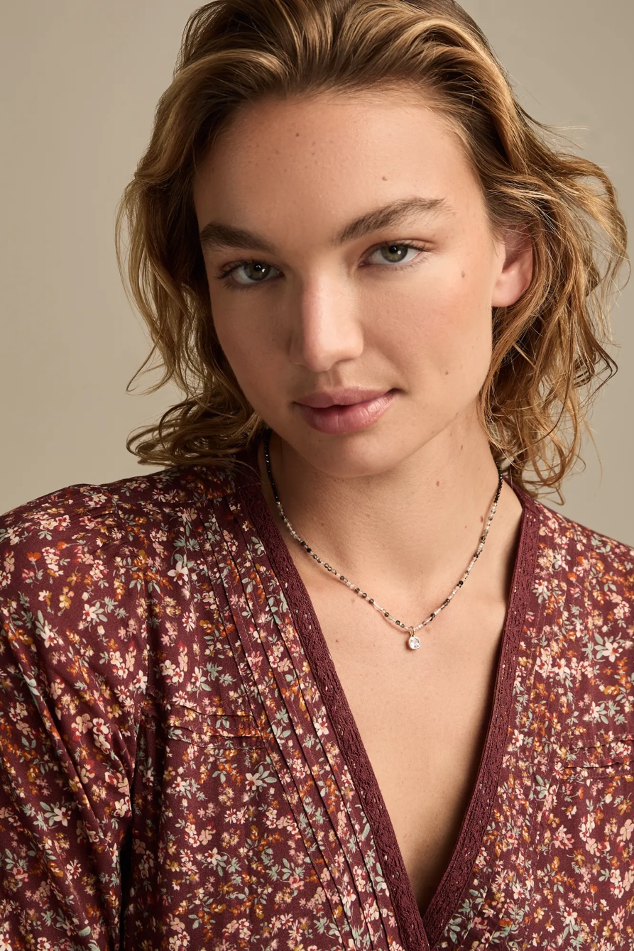 ONYX BEADED NECKLACE - Lucky Brand Outlet