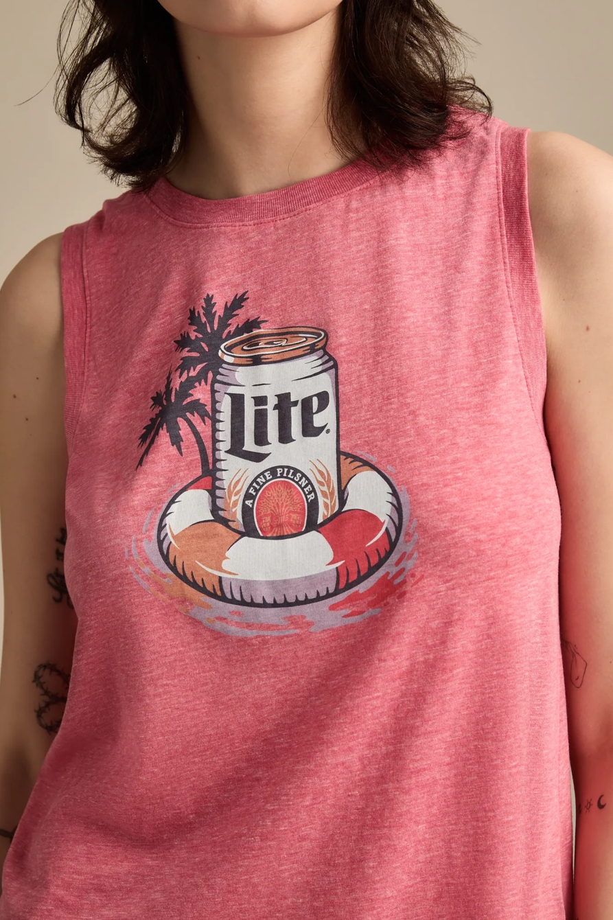 MILLER LITE FLOATY TANK - Lucky Brand Outlet