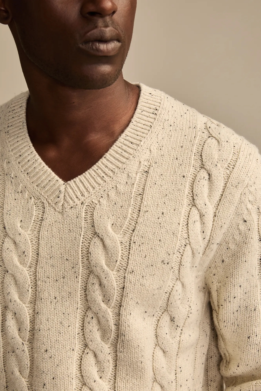 V-Neck Cable Sweater | LUCKY BRAND OUTLET - Lucky Brand Outlet