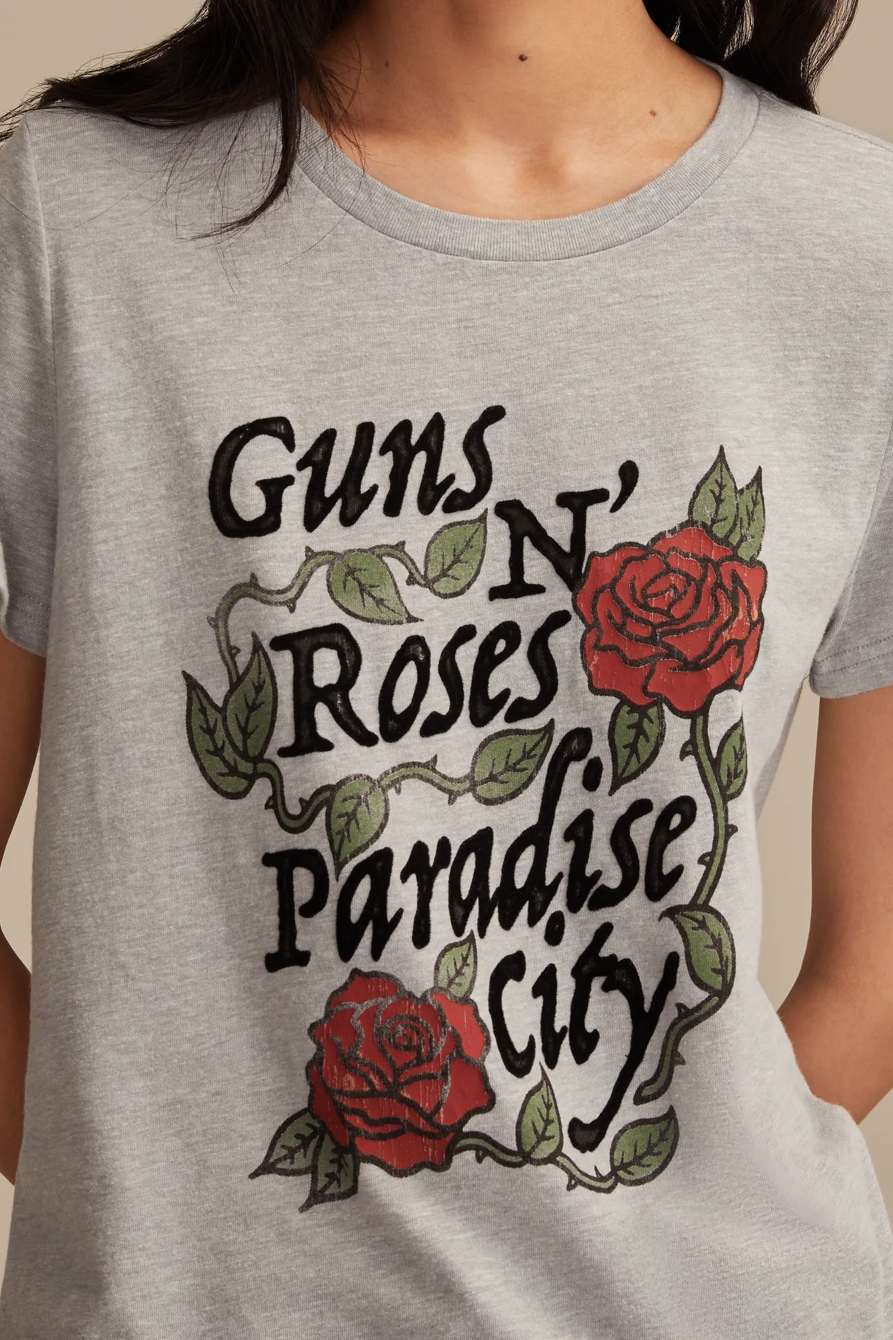 GUNS N ROSES PARADISE CITY CLASSIC CREW - Lucky Brand Outlet