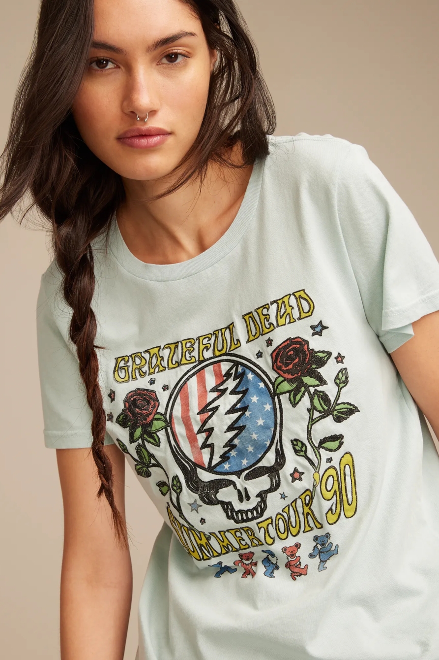 GRATEFUL DEAD SUMMER TOUR 90 CLASSIC CREW - Lucky Brand Outlet
