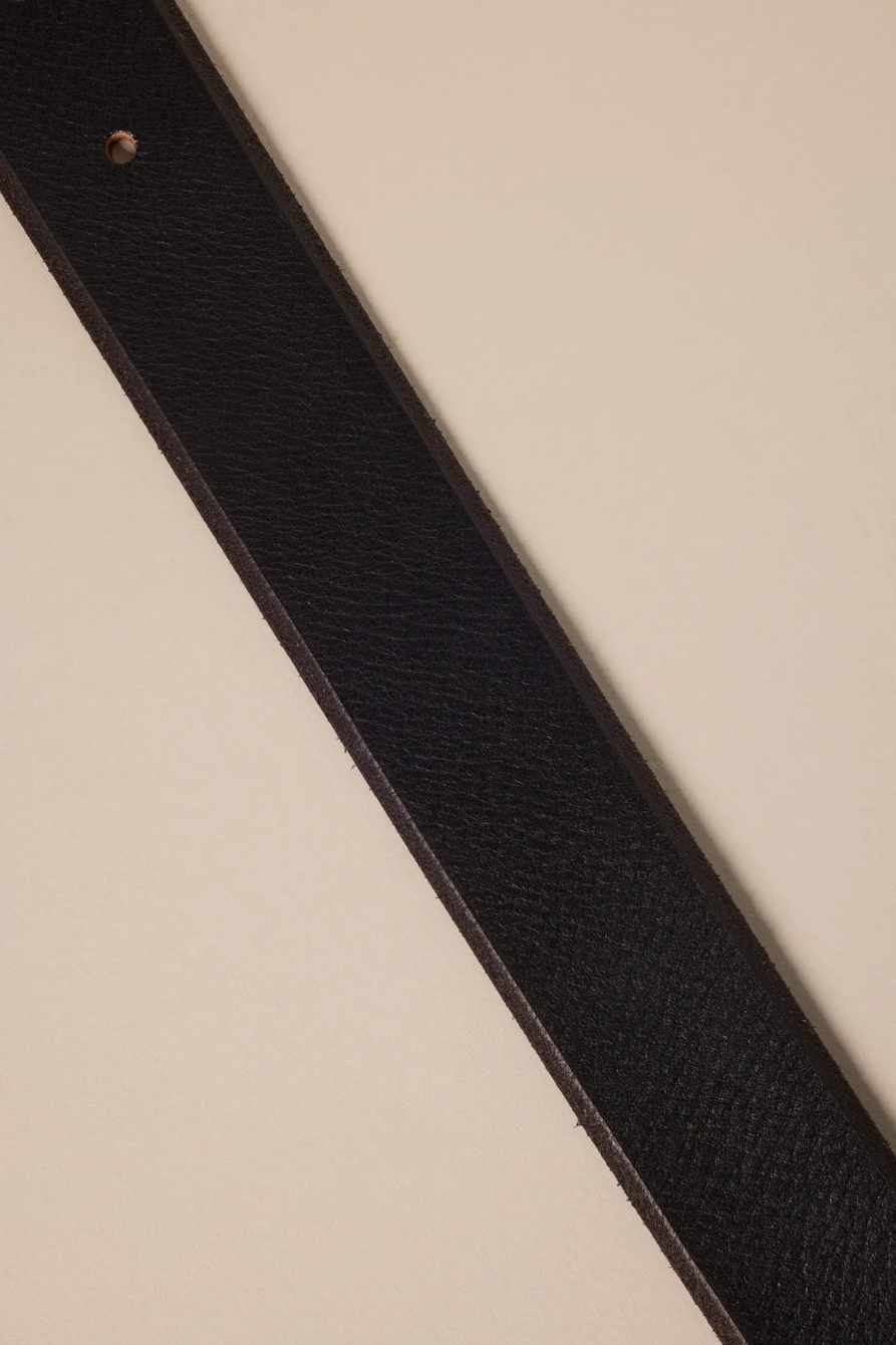 BEVELED EDGE LEATHER BELT - Lucky Brand Outlet