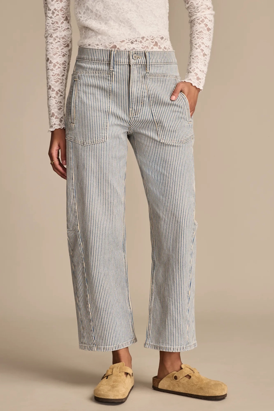 LUCKY LEGEND STRIPE BARREL LEG - Lucky Brand Outlet