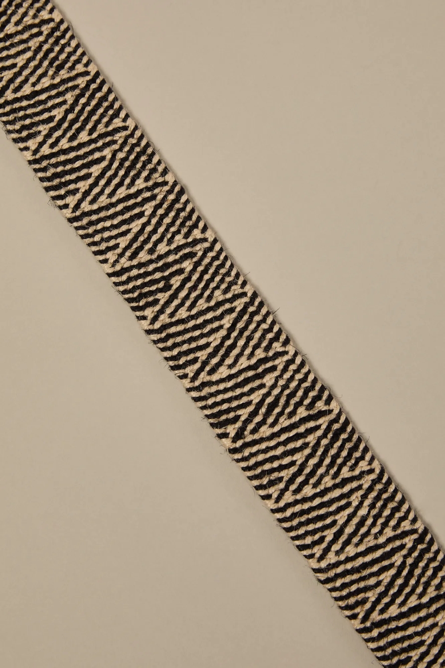 WOODEN BUCKLE RAFFIA BELT - Lucky Brand Outlet