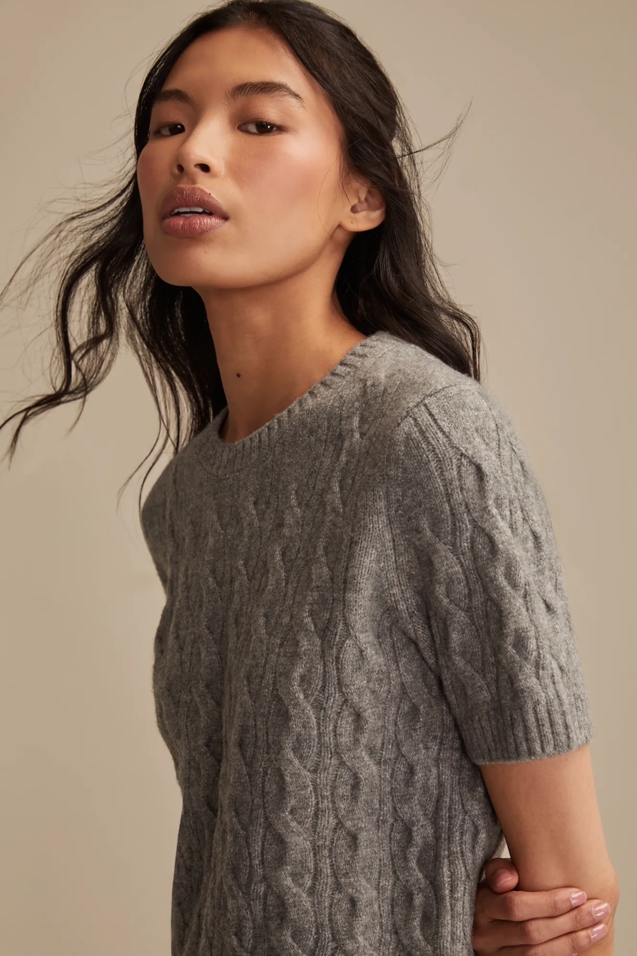 CLOUD SOFT CABLE SWEATER TEE - Lucky Brand Outlet
